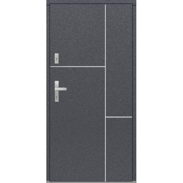 Drzwi zew. aluminiowe WIKĘD FUTURE INOX FI13