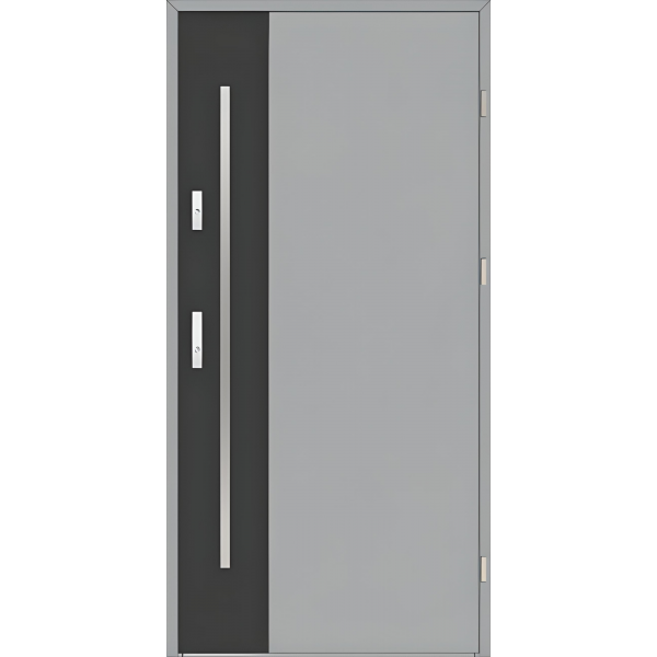 Drzwi zew. aluminiowe WIKĘD FUTURE INOX FI01A