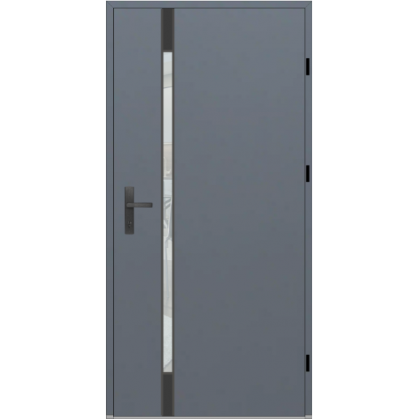 Drzwi zew. aluminiowe WIKĘD FUTURE INOX FI04B