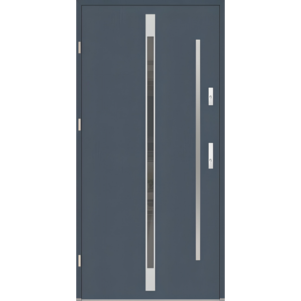 Drzwi zew. aluminiowe WIKĘD FUTURE INOX FI05A