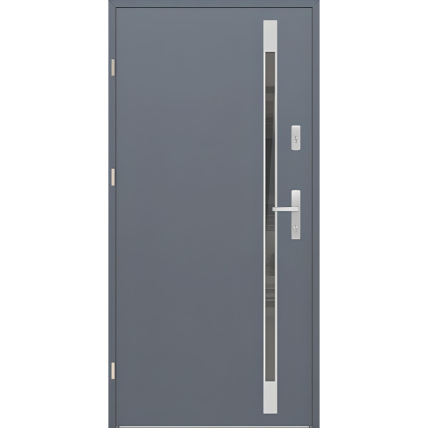 Drzwi zew. aluminiowe WIKĘD FUTURE INOX FI05B