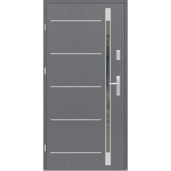 Drzwi zew. aluminiowe WIKĘD FUTURE INOX FI05D