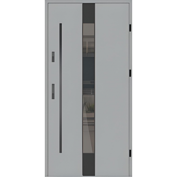 Drzwi zew. aluminiowe WIKĘD FUTURE INOX FI06A